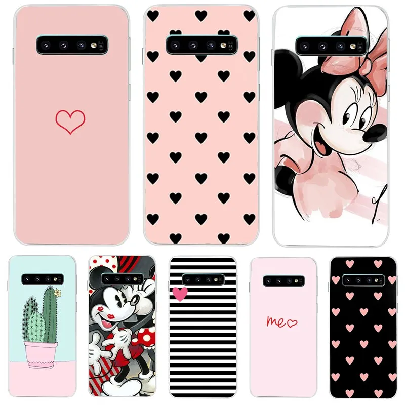 

Cartoon Mickey Painting Case For Samsung Galaxy S10E e S10 Lite Plus 3D Silicone Soft TPU Slim Cover For Note 9 S9 Plus A7 2018