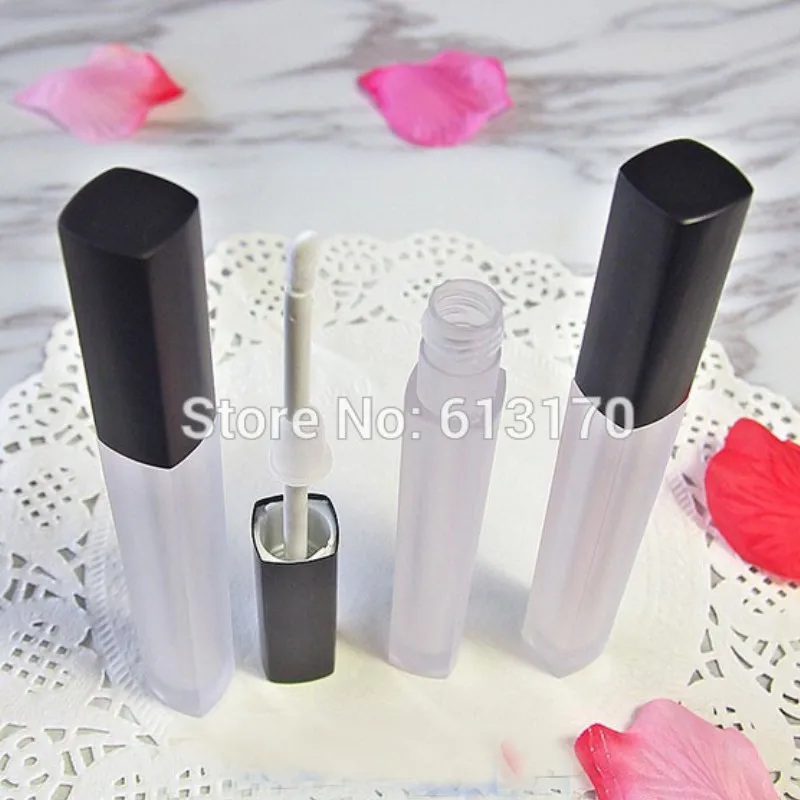 5ml Mascara Lip gloss tubes Frosted Clear Square Empty revitalash
