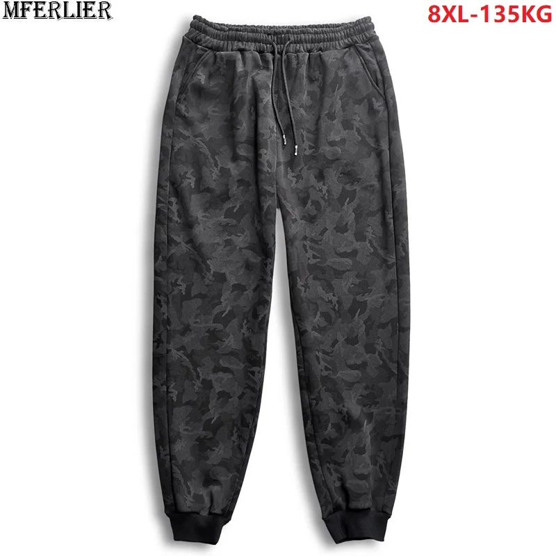 

Men's casual pants Camouflage sportwear loose Large size big 5XL 7XL 8XL fashion stretch pants winter autumn pencil Pants 140KG