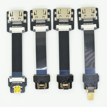 

FPV Cable HDMI ,Micro HDMI To HDMI Female Extension Flexible Flat FPC Connector Cables for Multicopter Aerial Photograph,A4-D