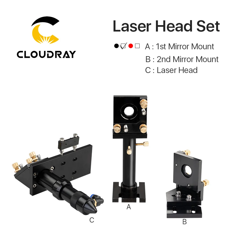 Cloudray CO2 лазерная головка набор/зеркало и Фокус объектив интегративное крепление Houlder для лазерной гравировки резки