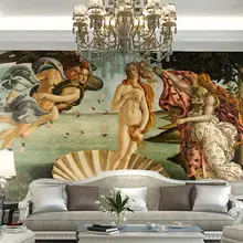 Индивидуальные фото обои 3d настенные фрески Рождение Венеры супер гигантские европейские картины обои для декора гостиной