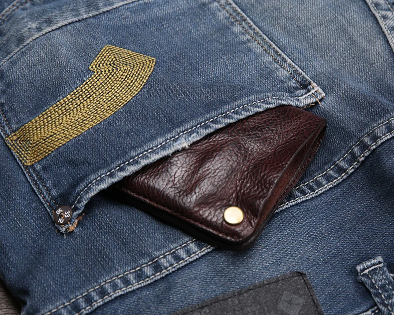 Винтажный Мужской кошелек из натуральной кожи, кожаный мужской кошелек, короткий Стильный клатч, мужская сумка для монет, зажим для денег