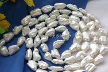 

E88###@@RR2@WHITE KESHI REBORN PEARL NECKLACE34"inch