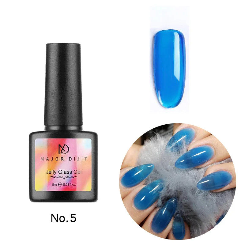 10ml UV LED Gel Varnish Candy Colors Glass Gel Nail Polish Jelly Gem Gel Lacquer UV Lamp Soak off UV Gel Nail Polish