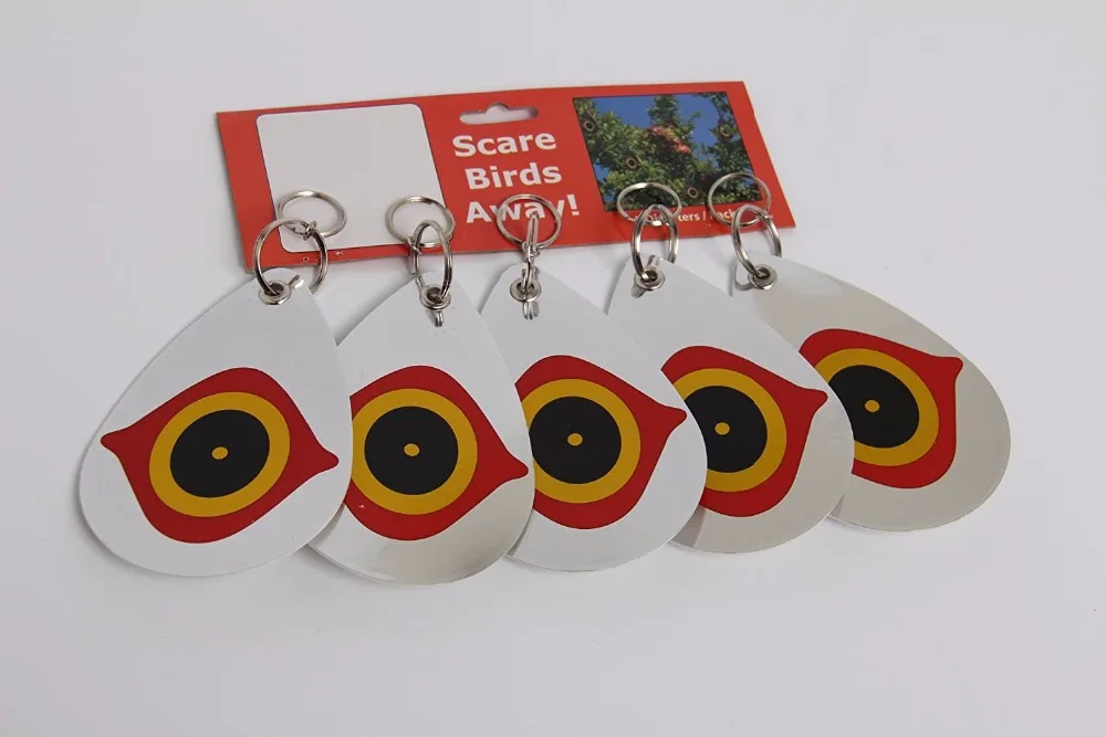 Bird Repellent Diverter Discs Bird scare eye Scare birds away- Pest Deterrent (Set of 5)