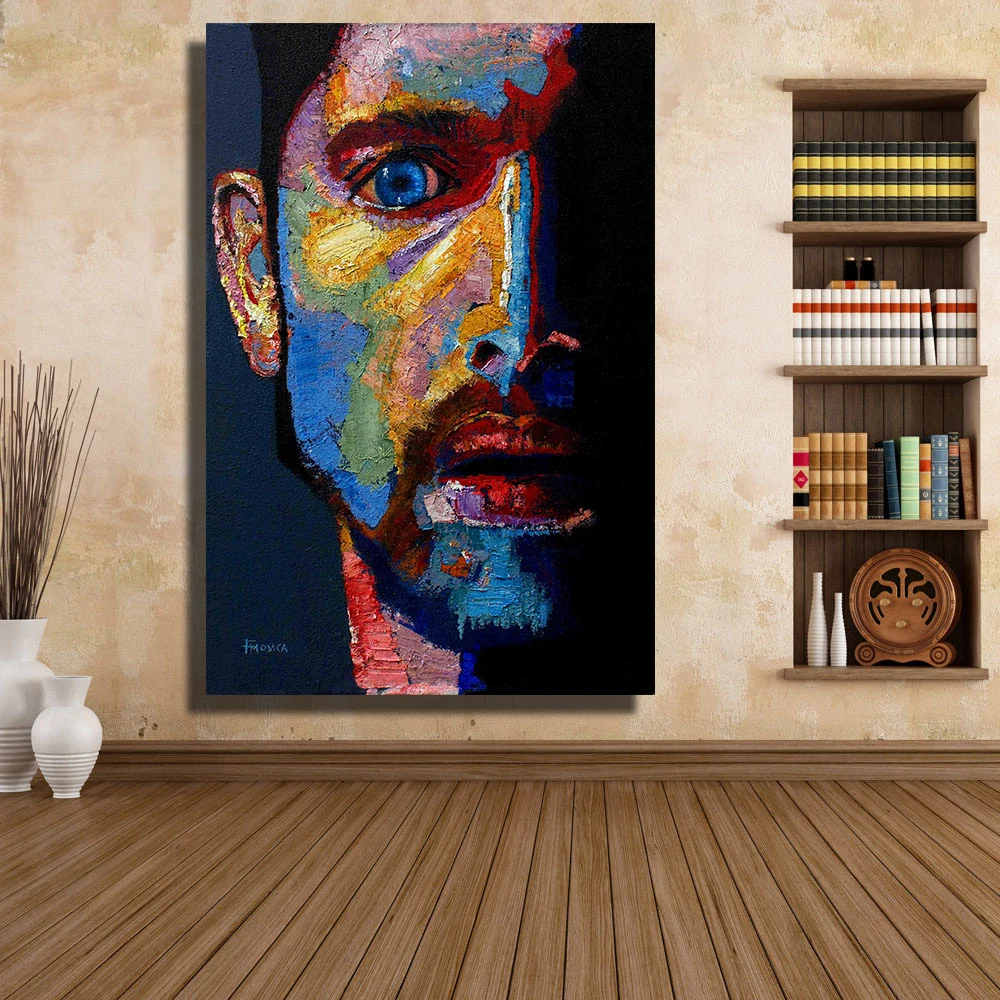 Buy QKART no Framed Modern canvas oil painting Men