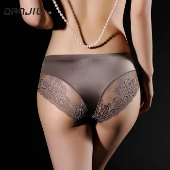 

Danjiu Women Lace Sexy Panties Luxury Seamless Solid Underwear Low Waist Woman Briefs Female Slim Breathable Ladies Underpants