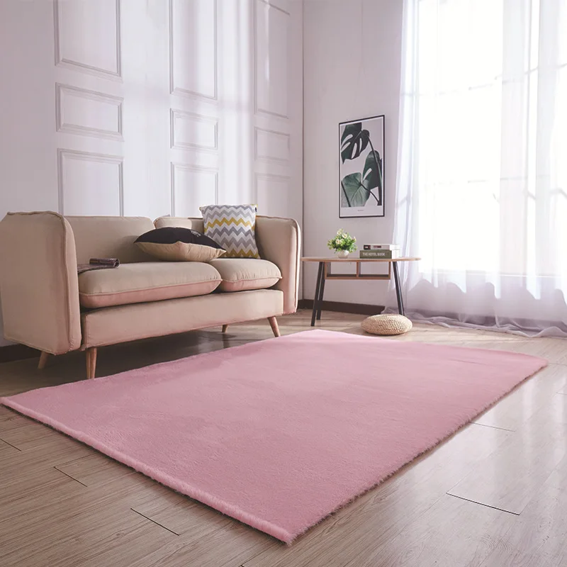 Модный Имитация кроличьего меха ковер простой гостиной журнальный столик одеяло стул прикроватный дешевый ковер коврик для стола DT-31