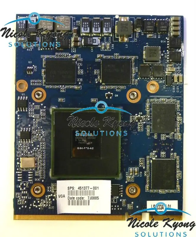  LS-333AP FX 1600M FX1600 FX1600M G84 950 A2 451377-001 MXM HE Drawing VGA Video Card for HP Mobile Workstation 8710P 8710W 