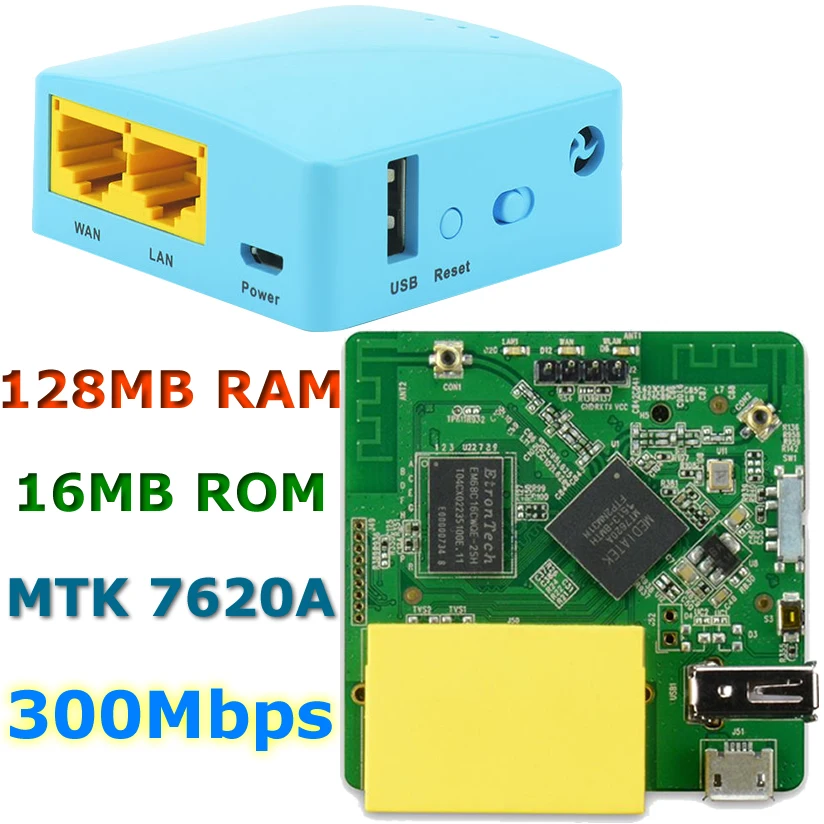 GL MT300A MTK7620A 300Mbps Wireless Mini WiFi Router OPENWRT Travel