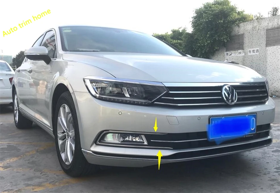

Lapetus Exterior Refit Kit Fit For Volkswagen Passat B8 2016 2017 2018 Front Head Fog Light Lamp Eyebrow Strip Cover Trim