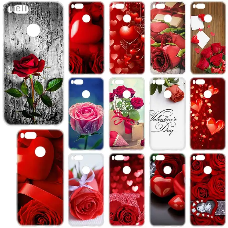 Valentine's day roses flowers Soft silicone Case for Xiaomi redmi 9a 8a 7a 6a 5a note 9 8 7 6 Pro 8t 9s y3 | Мобильные телефоны