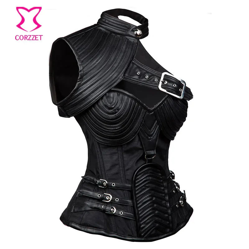 Black steampunk corset Clearance