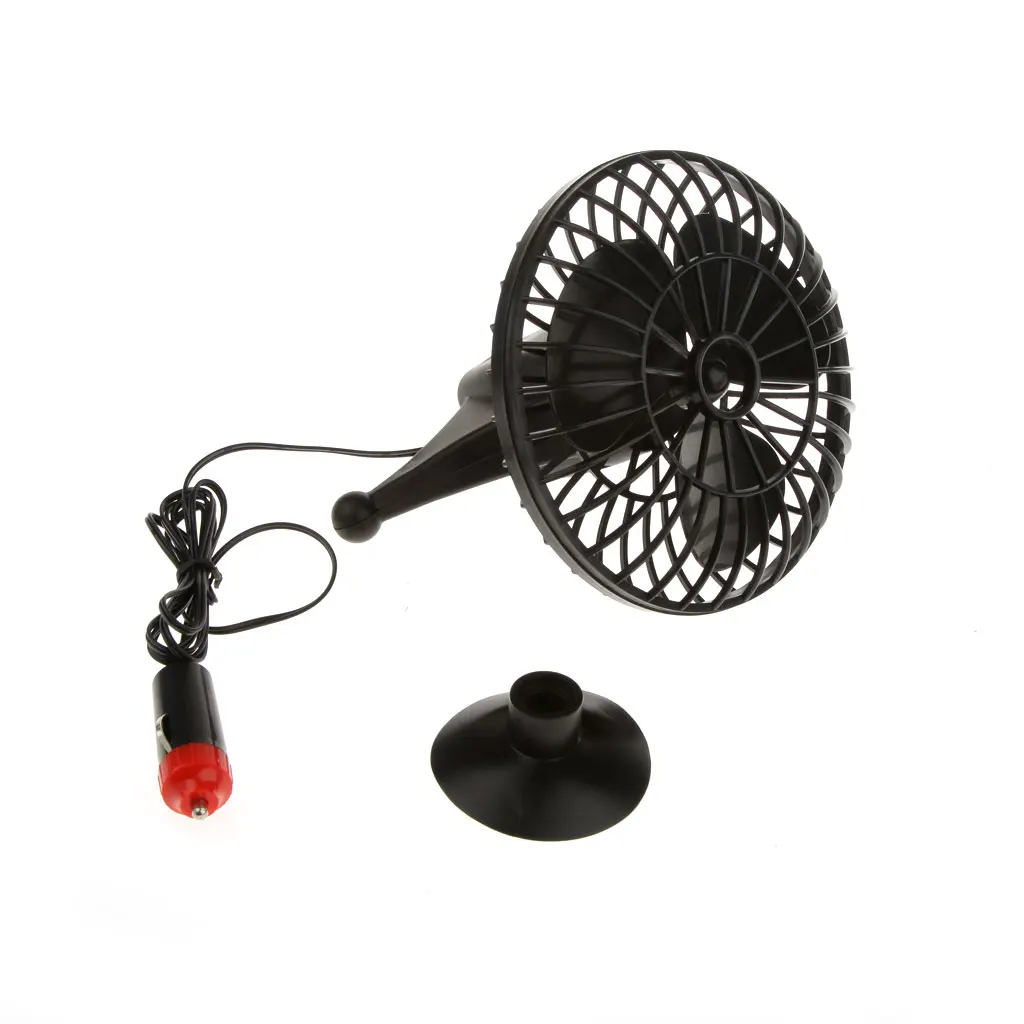 Portable Car Fan 12V Auto Mini Cooler With Cigarette Lighter 360 Degree Rotating Strong Wind Cooler Air Cooling Fan 2019 NEW