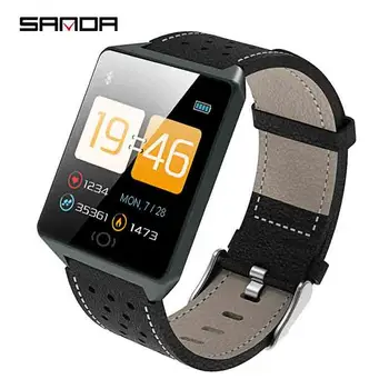 

SANDA Men's Bluetooth Smart Watch Men Fitness Heart Rate Waterproof IOS Android Watches Touch Screen Sport Pedometer Smartwatch