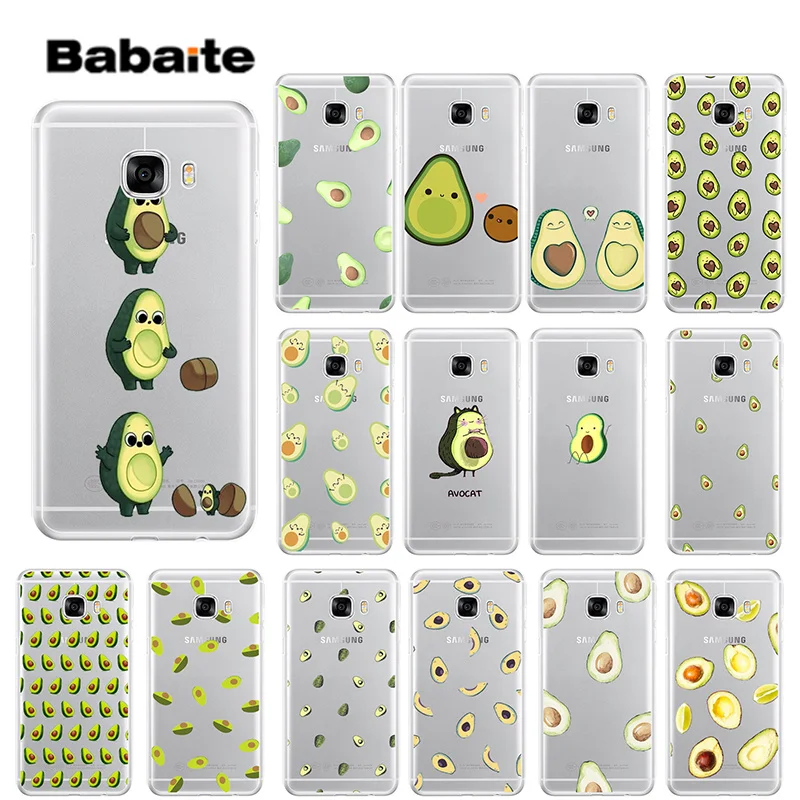 

Babaite Cartoon cute avocado TPU Soft Silicone Phone Case Cover for Samsung S9 S9 Plus S8 S8plus S7 S6 S5 Cover