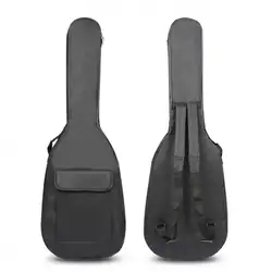 600D 5 мм толстый хлопок двойной ремень Рюкзак мягкий Электрический Gitar сумка Мягкий чехол водонепроницаемый материал