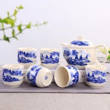 7 psc Двойной Изолированный чайный сервиз большой горшок большая чашка двойной чай подарок чайные сервизы прямо с фабрики