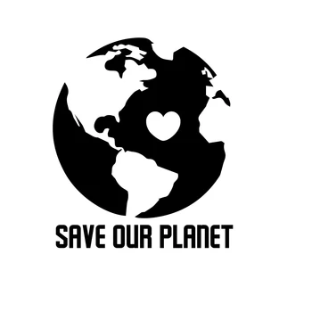

Save Our Planet Earth Decal Window Bumper Sticker Car Environment Recycle Love Car Accessories