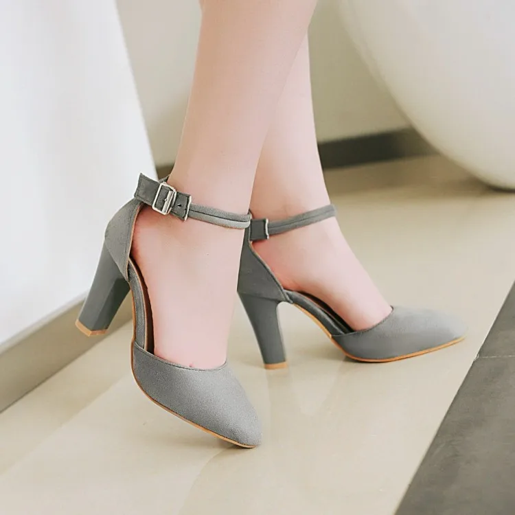 

Big Size 11 12 13 14 15 high heels sandals women shoes woman summer ladies Pointed Package the heel cingulate Thick with sandals