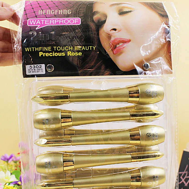 

Manooby 2018 Long-lasting Eye Liner Pencil Makeup Black Waterproof Liquid Eyeliner Make Up Beauty Comestics for Eyeshadow Double