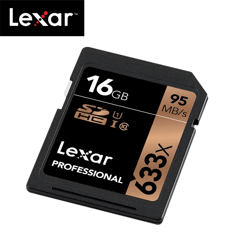 Lexar Профессиональный 633X SDXC UHS-I карты 633x16 Гб оперативной памяти, 32 Гб встроенной памяти, 64 ГБ Class10 SD SDHC/SDXC карты памяти 128 ГБ 256 512