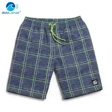 Марка gl, летние клетчатые мужские пляжные шорты для серфинга, быстросохнущие шорты для плавания, пляжа, бега, серфинга