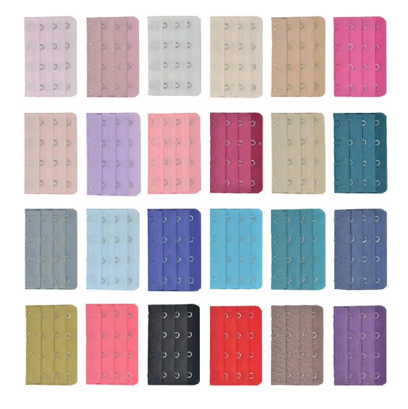 

WinAqum 4 Hook Ladies Bra Extender Bra Extension Strap Underwear Strapless Pack of 12pcs Color Randomly