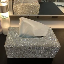 Красивый дом гостиная спальня держатель для салфеток с кристаллами блеск автомобильный блок коробка ткани отличный подарок для женщин