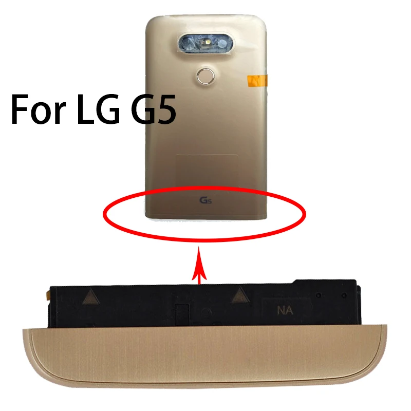 Для LG G5 VS987 US992/H820 H831/H830/H840 H848 H860 Нижняя зарядная док-станция модуль с микрофоном+ динамик звонка зуммер+ логотип