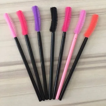 

Silicone Curved Disposable Mascara Wands Curls lashes for dramatic,voluminous look Sanitary application Pro quality 12 count
