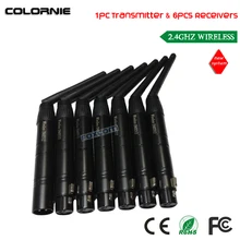 DHL Горячая Распродажа 2,4 Ghz ISM DFI WDMX беспроводной DMX512 передатчик и приемник беспроводной dmx-контроллер Светодиодный DMX