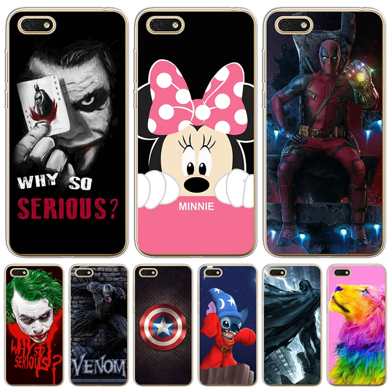Joker venom For Huawei Honor 7A Pro 8 Lite 8C 8X 9 10 Nova 2 Plus Phone Case back cover Soft TPU Silicone coque funda Mickey |