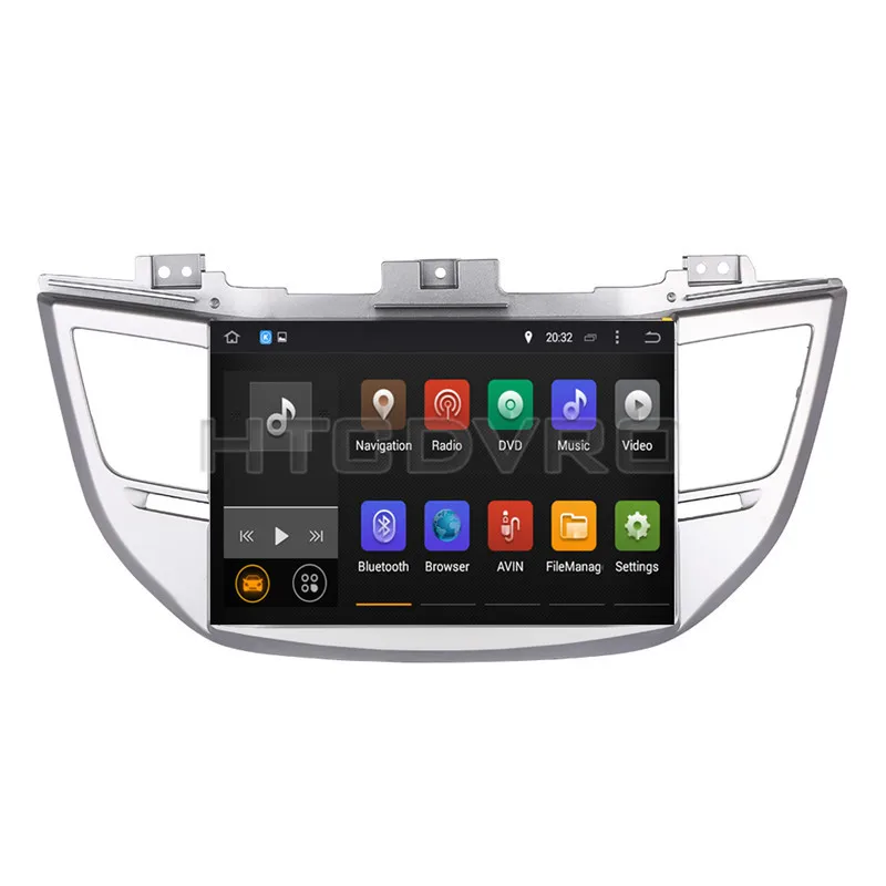 Top YMODVHT 10.1inch Octa Core 4GB+32GB Android 9.0 Car DVD Player for Hyundai Tucson 2015- Radio Stereo GPS Navigation 0