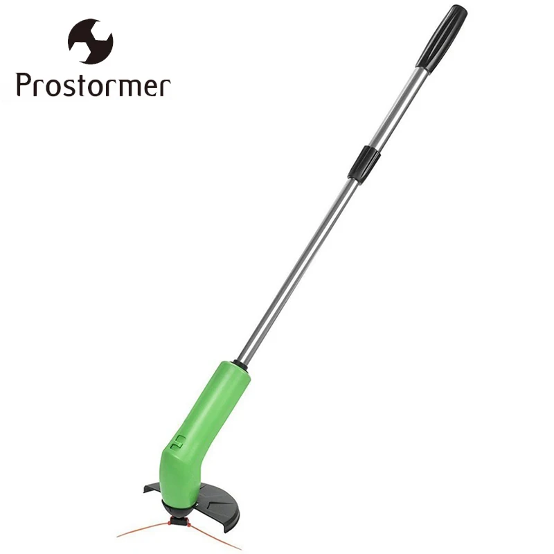 

Prostormer Cordless Trimmer Edger Works With Standard Zip Ties Portable Extendable Trimmer with Protective Shield Garden Weeder