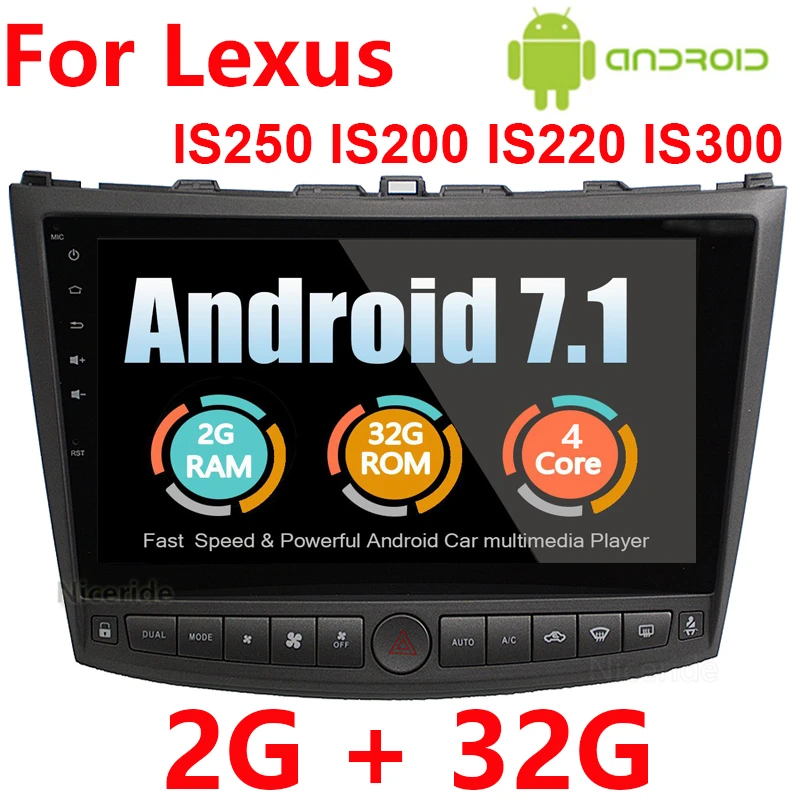 Автомобильная стереомагнитола 10 2 дюймов Android 8 1 gps для Lexus IS250 IS200 300 IS350 2005 2006 2007 2008