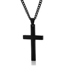 

New Cross Necklaces & Pendants For Men Stainless Steel Gold Colour Male Pendant Necklaces Prayer Jewelry Friend Gift