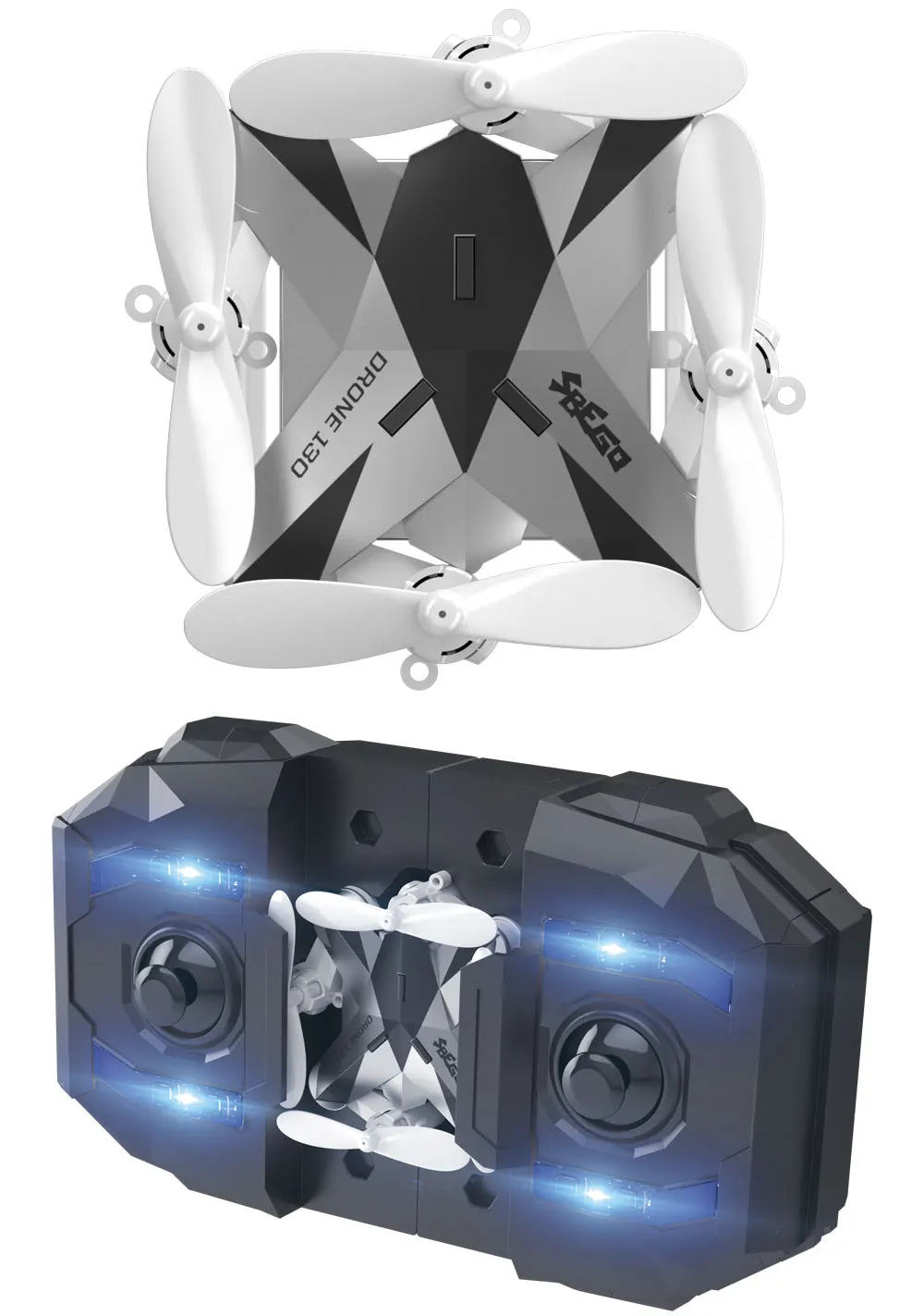SBEGO 130DW Foldable Mini Drone with High Hold Mode 2.4G 6-axis HD Camera WiFi Phone Control RTF-5