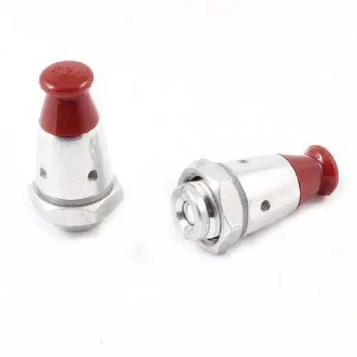1 Pcs Kitchen Red Silver Tone Pressure Cooker Safety Valve Plug Knob