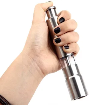 

1 Pc New Stainless Steel Pepper Mill Spice Mill Grind Cooking Tools Thumb Push Salt Pepper Grinder Kitchen Cooking Accessories