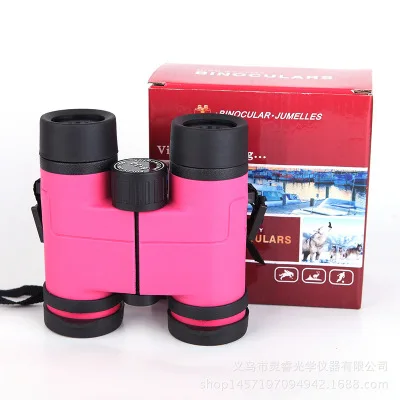 

8x30 Children Binoculars Colored Toy Birthday Presents Outdoor Camping Landscape Viewing Telescope Plastic Glass Lens Binocular