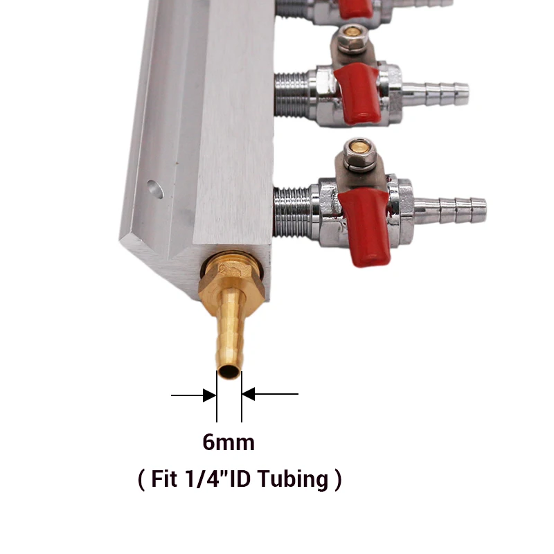 6 способ пивное перегонное газовый коллектор CO2 компонентов коллектор сплиттер пива интегрированный обратные клапаны для домашнего пивоварения для приготовления пива пивоварения инструмент
