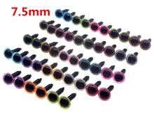 

7.5mm Amigurumi craft Safety Plastic eyes for toys/dolls.teddy bear 10pairs/lot come with washers