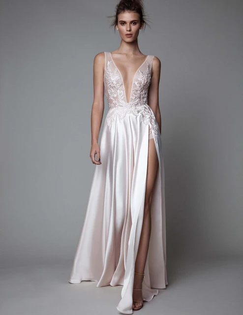 ivory chiffon gown