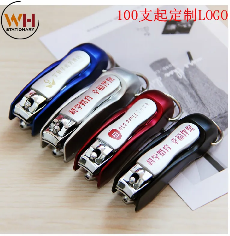 

100pcs/lot,free logo, Advertising pen, customized Logo two-dimensional code, Creative Nail clippers, ball point pen, multi-funct