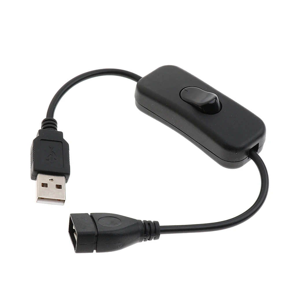 2019 USB Cable Male-Female Port &ON/ OFF Switch Toggle Power Control Cable Extension Toggle for Raspberry Lamp Strip Power Line