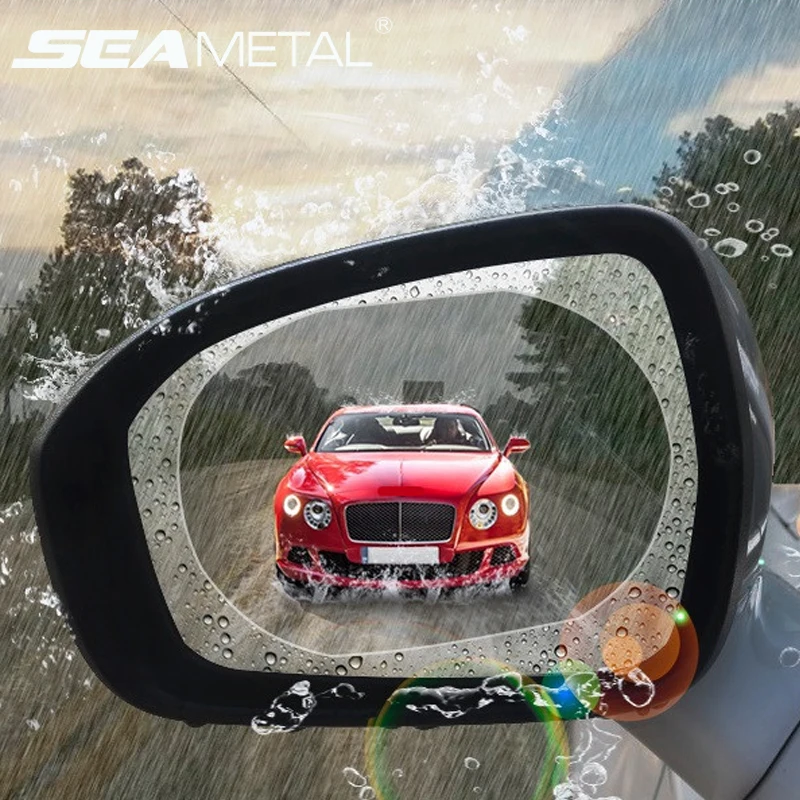 

Car Rearview Mirror Rainproof Stickers Anti Fog Transparent Window Clear Protection Film Safety Drive Universal Auto Accessories