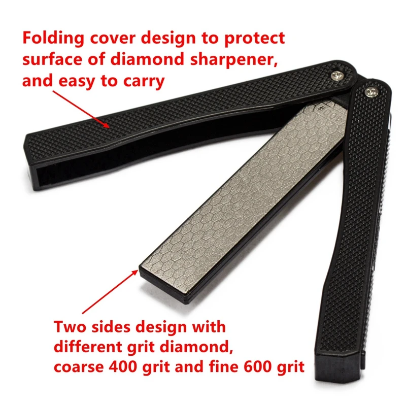 Double Sided Fold Diamond Knife Sharpener