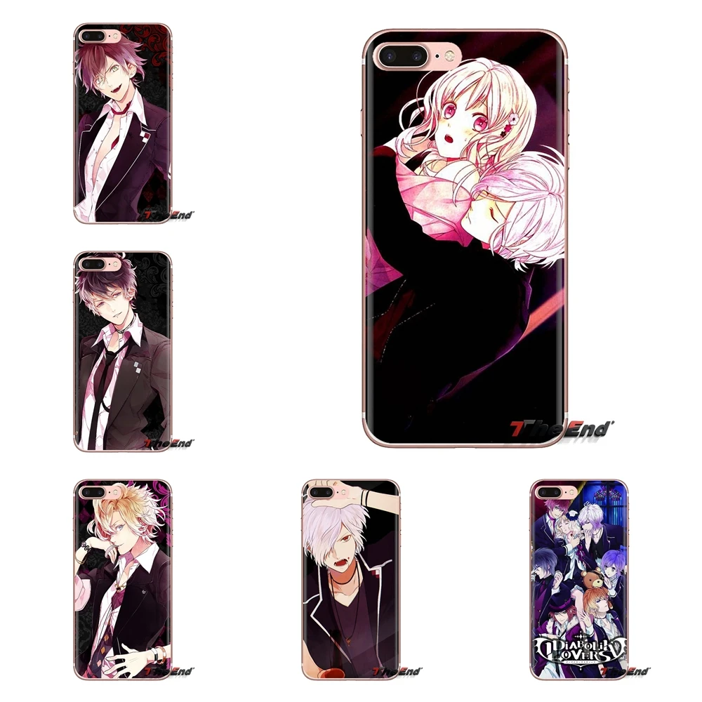 For Sony Xperia Z Z1 Z2 Z3 Z5 compact M2 M4 M5 C4 E3 T3 XA Huawei Mate 7 8 Y3II Diabolik Lovers Japan Anime TPU Transparent Case |